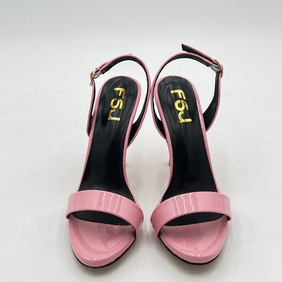 FSJ Light Pink Sexy High Heel Sandal Back Strap Slingback Open Toe Evening Shoes - Picture 3 of 8